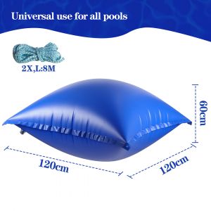 Oreillers gonflables de housse Coussin d'hiver pour b&acirc;che de piscine hivernage 7pcs - Neuf