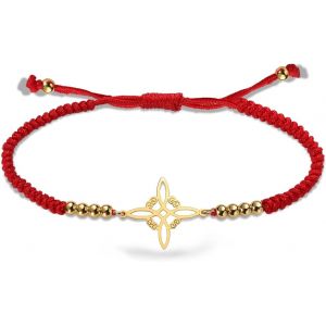Sorci&egrave;res Noeud Bracelet Pour Femmes Hommes En Acier Inoxydable Magique Celtique Noeud R&eacute;glable Couleur Perl&eacute; Tress&eacute; Sorci&egrave;re Noeud Bracelets Cha&icirc;ne Wiccan Bijoux - Neuf
