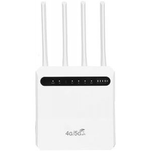 ASFASFq-Tonysa Routeur Modem 4G LTE, Emplacement pour Carte SIM Standard 600Mbps 4 Antennes Prenant en 20 Appareils Point D'accès WiFi Mobile pour l'europe (Prise UE) - Neuf