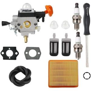 Carburateur Kit Filtre Air Compatible STIHL Tondeuse Debroussailleuse FS91R FS91 FC91 FS111 FC111 KM91R KM111R HT102 FC96 4180-120-0615 - Neuf