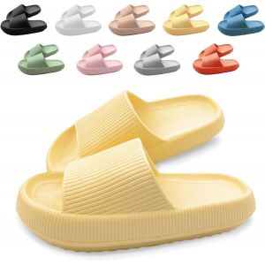 Kalanka-Claquettes Femme Homme Antidérapante Pantoufles De Douche Soft Chaussons De Bain Sandales Chaussure De Plage Piscine Maison Slippers - Neuf