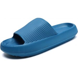 Kalanka-Pantoufles Claquettes Femmes Hommes Summer Chaussons,Massage De Douche Salle De Bain Non Glissée Séchage Rapide Orteil Ouvert Super Doux Confortable Pantoufles - Neuf