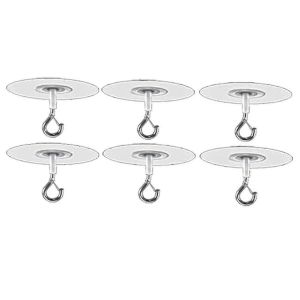 6 crochets de plafond adh&eacute;sifs pour surface murale de plafond textur&eacute; en b&eacute;ton pop-corn,pas de per&ccedil;age Self Ad-Good - Neuf