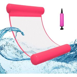 Cap-Multi Usage Flottantes Hamac, Hamac Gonflable Pour Piscine, Flotteur Gonflable Piscine 4 -En-1flottant Avec Pompe À Air Multi-Usage Pliable Flottantes Hamac Portable Flotteur Ultraléger - Neuf