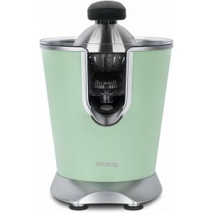 Presse-Agrumes &Eacute;lectrique Professionnel &Agrave; Levier Agr88, Inox, 160W Puissant, Bec Anti-Gouttes, Compatible Lave-Vaisselle, Vert Pastel - Neuf
