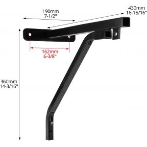 Support Mural Pour Sac De Boxe En Acier - Charge Maximale 80 Kg - Rev&ecirc;tement Antirouille - Adapt&eacute;&agrave; La Maison Et La Gym - Neuf