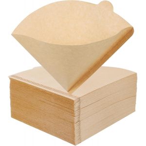 KAL-Pièces Filtres À Café En Papier, Forme En V Filtre À Café Taille 02 Filtre À Café Cône Accessoires Café Pour Machines À Café Cafetière Tasse Filtrante (2- Tasses) - Neuf