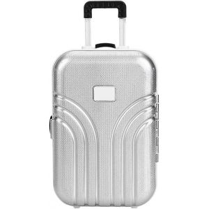 Bébé Valise Jouets Mignon Plastique Valise À Roulettes Mini Valise Poupée Valise Mini Valise (Argent) - Neuf