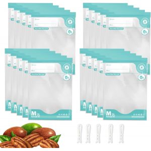 20 Sacs De Rangement Pour Scellant Sous Vide, 20×30cmcm Sacs Réutilisables Pour Scellant Alimentaire Sous Vide, Idéal Pour La Conservation Des Aliments En Camping Vacuum Fresh Bag[Z342] - Neuf