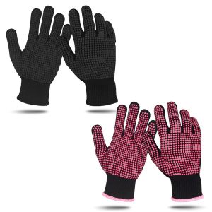 KAL-Paires Gants Résistants À Chaleur,Salon Gants De Protection Contre La Chaleur,Gants Anti Chaleur Pour Coiffure,Gant De Coiffure Pour Fer À Friser Fer Plat Outils De Cheveux - Neuf