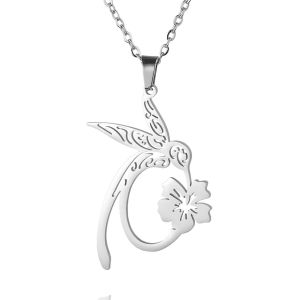 Kal-Collier Délicat En Forme De Colibri Pendentif Délicat En Forme D'oiseau Bijoux Porte-Bonheur En Forme D'animal Creux Pour Femme - Neuf