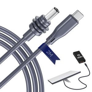 ERYI-Câble Starlink Mini Usb C À Dc, Câble De Remplacement 2M/6,5Ft Avec Entrée Pd100W, Cordon Étanche 18Awg, Câble Starlink Mini, Compatible Avec Les Sources Pd De 65W+ - Neuf
