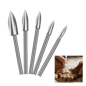 Lbgwp60-Sculpture Sur Bois Jeu De Mèches Pour Outil Rotatif,5 Pièces Jeu De Mèches De Sculpture Sur Bois Pour Dremel Avec Tige De 1/8 Pouces Pour Bricolage Pour Bricolage Sculpture, Ponçage Et Perçag - Neuf