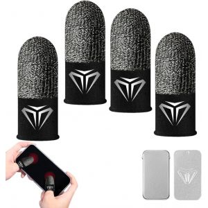 4 Pièces Gaming Finger Sleeves,Pour Le Jeu Mobile,Finger Sleeve,Pubg Mobile Gaming Finger Sleeve - Gants Gaming - Téléphone Portable Pouce Trigger Touchscreen[Z845] - Neuf