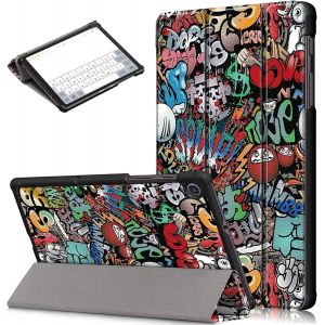 Étui De Protection Ultra Fin Pour Samsung Galaxy Tab A7 Lite 8,7 Pouces 2021 (Sm-T220/T225) Smt220, Motif Graffiti - Neuf