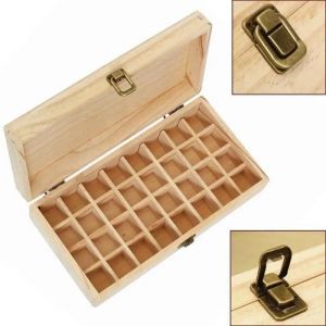 Boîte D¿Huile Essentielle Organisateur Rangement En Bois Pour 32 Bouteilles Boîte De Stockage - Neuf