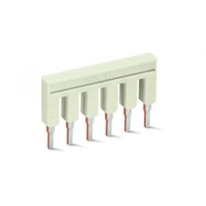 Pont de cavalier - WAGO - 2002-406 - 6 p&ocirc;les - Courant nominal 25A - Int&eacute;rieur - Neuf