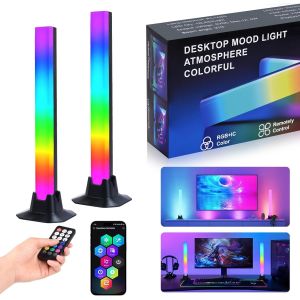 Lampe LED TV,Gaming Smart LED Lampe,RGB avec Effets D'éclairage Multiples,Light Bars avec Modes Scène et Modes Musique,Déco pour Jeu,Photos,PC,Télévision,Pièce (32CM180°) - Neuf
