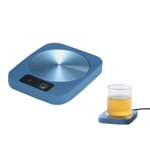 Chauffe-tasse &eacute;lectrique USB avec bouton m&eacute;canique et plaque chauffante en aluminium - Neuf