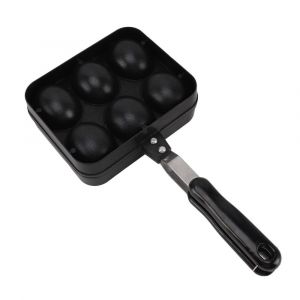 (Noir) Poêle À Takoyaki Double Face 6 Trous Poêle À Takoyaki Antiadhésive Ki - Neuf