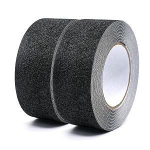 Ruban adh&eacute;sif antid&eacute;rapant,ruban antid&eacute;rapant,ruban adh&eacute;sif,solide pour int&eacute;rieur et ext&eacute;rieur,lot de 2 50 x 10 cm,noir - Neuf