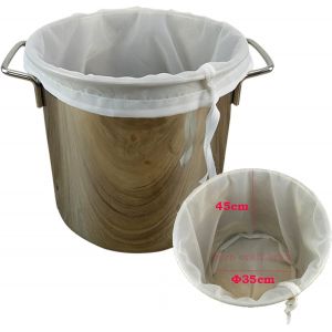 Cmws-Sac Filtrant, Filtre &Agrave; Bi&egrave;re, Filtre R&eacute;utilisable, Filtre &Agrave; Ma&iuml;s, Cordon De Serrage, Tamis &Agrave; Mailles Fines Pour Vin, Bi&egrave;re, Caf&eacute;e, Jus De Fruits, Confiture, Lait De Noix (35 X 45) - Neuf