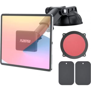 PLDHPRO Support Magn&eacute;tique T&eacute;l&eacute;phone et Tablette Voiture, Tableau de Bord Pare-Brise, Ventouse en TPU Lavable, Gel Adh&eacute;sif pour iPhone iPad Taille 4"" &agrave; 10.5 - Neuf