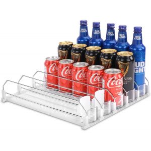 Gothicana By Empautomatique Rangement Canette Frigo Organisateur Canette De Bière Soda Boisson Pour Réfrigérateur Cuisine Armoire Garde-Manger 25 Critères 330ml 440ml 500ml Canettes Organiseurs - Neuf