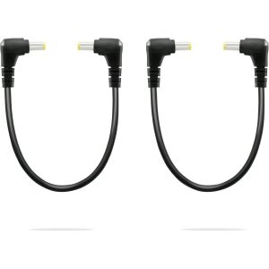 2 PCS Angle Droit DC à Angle Droit DC Câble d'alimentation 18AWG DC 5.5MM x 2.5MM 90 Degrés DC Mâle à 90 Degrés DC Mâle Adaptateur Rallonge pour Bande Lihgt, CCTV, Moniteurs, etc. - Neuf