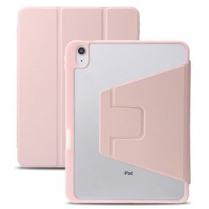 &Eacute;tui En Cuir Acrylique 3 Plis 360&deg; Pour Ipad 11 (11e G&eacute;n&eacute;ration) Et 10,9 (10e G&eacute;n&eacute;ration) 2022/2025 - Rose - Neuf