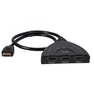 Switch HDMI automatique &agrave; 3 ports - Commutateur HDMI 3 en 1 1080P Adaptateur C&acirc;ble Pour HDTV noir - bleutop - Neuf