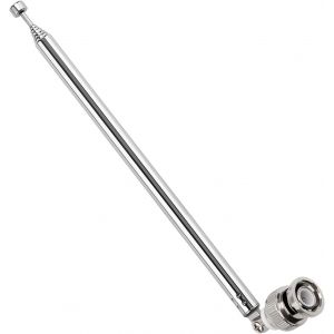 75cm 7 Sections Antenne T&eacute;lescopique, Antenne T&eacute;lescopique Portable FM, Antennes Radio FM T&eacute;lescopiques Portables, avec Connecteur BNC, pour TV Dab AM/FM R&eacute;ception St&eacute;r&eacute;o - Neuf