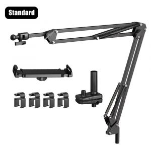Support Bras Long Rotatif Pour Tablette 4 À 12,9 Pouces / Compatible Ipad Pro, Samsung, Xiaomi / Fixation Lit Ou Bureau - Neuf