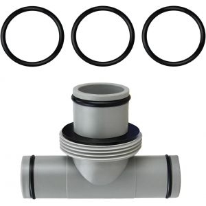 Rallonge en T pour raccord de tuyau de 38 mm à 32 mm,adaptateur de piscine,pour Intex Bestway Coleman,rallonge de raccord de tuyau de piscine (pièce en T 1,25"" vers 1,5"") - Neuf