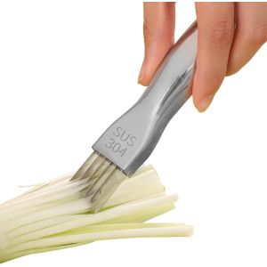 Chenquansarl-Coupe-Oignons Verts Broyeur De Légumes En Acier Inoxydable Hachoir À Légumes Ultra Fin Avec Couvercle De Protection, Couteau De Cuisine En Soie Pour Carottes Pommes De Terre - Neuf