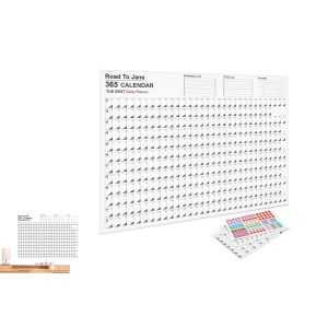 Calendrier mural 2024 avec agenda quotidien et autocollants pour la maison et le bureau - Neuf