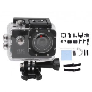 Camera D'action 4k Wifi, Ecran Couleur Hd 2 Pouces, Etanche Jusqu'a 30 M, Grand Angle, Avec Accessoires De Montage, Pour Vlogging Et Voyage - Neuf