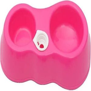 Distributeur Automatique D'eau Et De Nourriture Pour Animaux De Compagnie - Système À Double Gamelle Pour Chiens Et Chats, Antidérapant, Compact, Facile À Utiliser, Idéal Pour Les Propriétaires D'animaux Occupés - Neuf