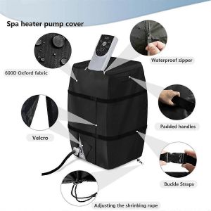Couvercle de pompe de chauffage de spa de spa,couvercle de pompe isolé de spa étanche pour plusieurs - Neuf