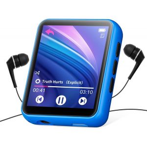 CHECARZHN--NO1-Lecteur Mp3 Bluetooth 5.0 32 Go Avec Écran Tactile Complet, Lecteur De Musique Hi-Fi Sans Perte Avec Boîtier En Métal, Avec Radio Fm, Haut-Parleur, Enregistrement Ligne, Pr En Charge J - Neuf