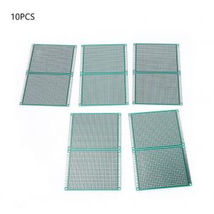 Lot de 10 circuits imprimes universels a souder et a double face, 6 x 8 cm - Neuf