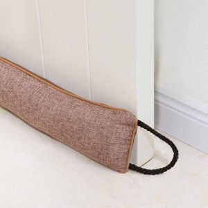 Bas de Porte décoratifs Coupe Vent 76cm pour Porte et fenêtre,Coupe Courant d'air Animal lesté,Coupe-Courant d'air lesté Bloqueur de Bruit pour Le Bas de la Porte d'entrée-Brun 30 - Neuf