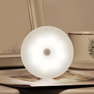 Mini Veilleuse Led Rechargeable Sans Fil-Mini Lumière Tactile-Blanc Froid-Intensité Variable-Pour Escaliers,Salon,Salle De Bain,Couloirs,Placard,Cuisine,Sous Les Armoires - Neuf