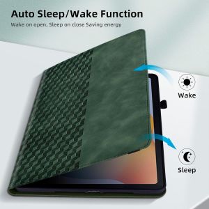 &Eacute;tui Pour Lenovo Tab M10 3e G&eacute;n&eacute;ration 10,1 Pouces (Tb328fu / Tb328xu) Housse Folio En Cuir Avec Mise En Veille/R&eacute;veil Automatique Smart Shell Pour Lenovo M10 3e G&eacute;n&eacute;ration 2022, Vert Fonc&eacute; - Neuf