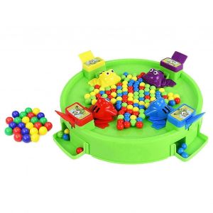 Jeu De Soci&eacute;t&eacute; Familial Hungry Frogs Pour 4 Joueurs : Grenouille Mangeuse De Haricots, Jeux De Bureau Pour Enfants De 3 Ans Et Plus - Neuf