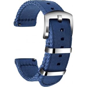 Kal-Nylon Bracelet Montre Haute Qualité Bracelet Montre Armée Militaire - 18mm, 20mm, 22mm, 24mm Montre Bracelet Avec Acier Inoxydable Boucle - Neuf