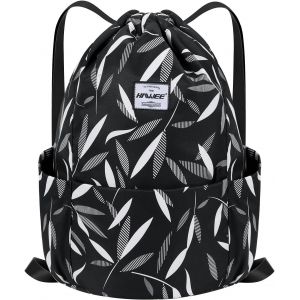 KALANKA-Étanche Sac à Dos à Cordon Grand Sacs de Sport à Cordon de Serrage Sac à Dos Unisexe pour Femme Hommes Voyage Vie Quotidienne Plein Air Yoga Plage Natation - Neuf