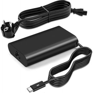 acdsgd-65W Chargeur USB C Compatible avec Dell Latitude 7390 5285 5290 5420 5490 5520 5400 5410 5590 7390-2in1, XPS 13 12 15 9250 9365 9350 9360 9370 DA65NM190 Type C Adaptateur - Neuf