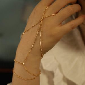 Eryi-Bracelet En Forme De Bague - Doré - Style Bohème - Pour Femme Et Fille - Doré - Neuf