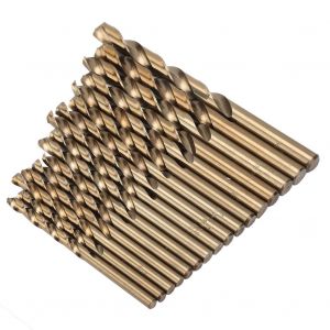 Jeu de 16 forets helicoidaux au cobalt M35 HSS-CO, outils combines - Neuf